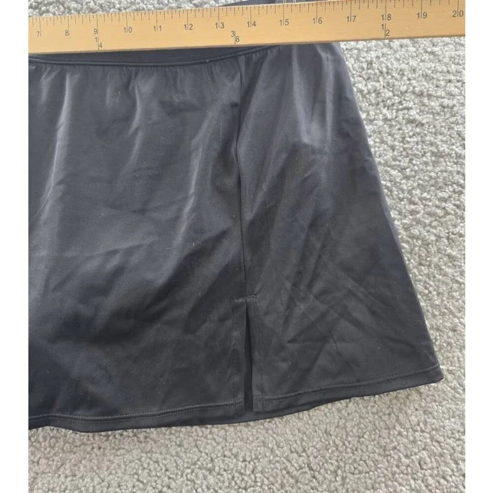 Swim Solutions Mix and Match Swim Skirt Women's 16 Black Elastic Waist Pull On